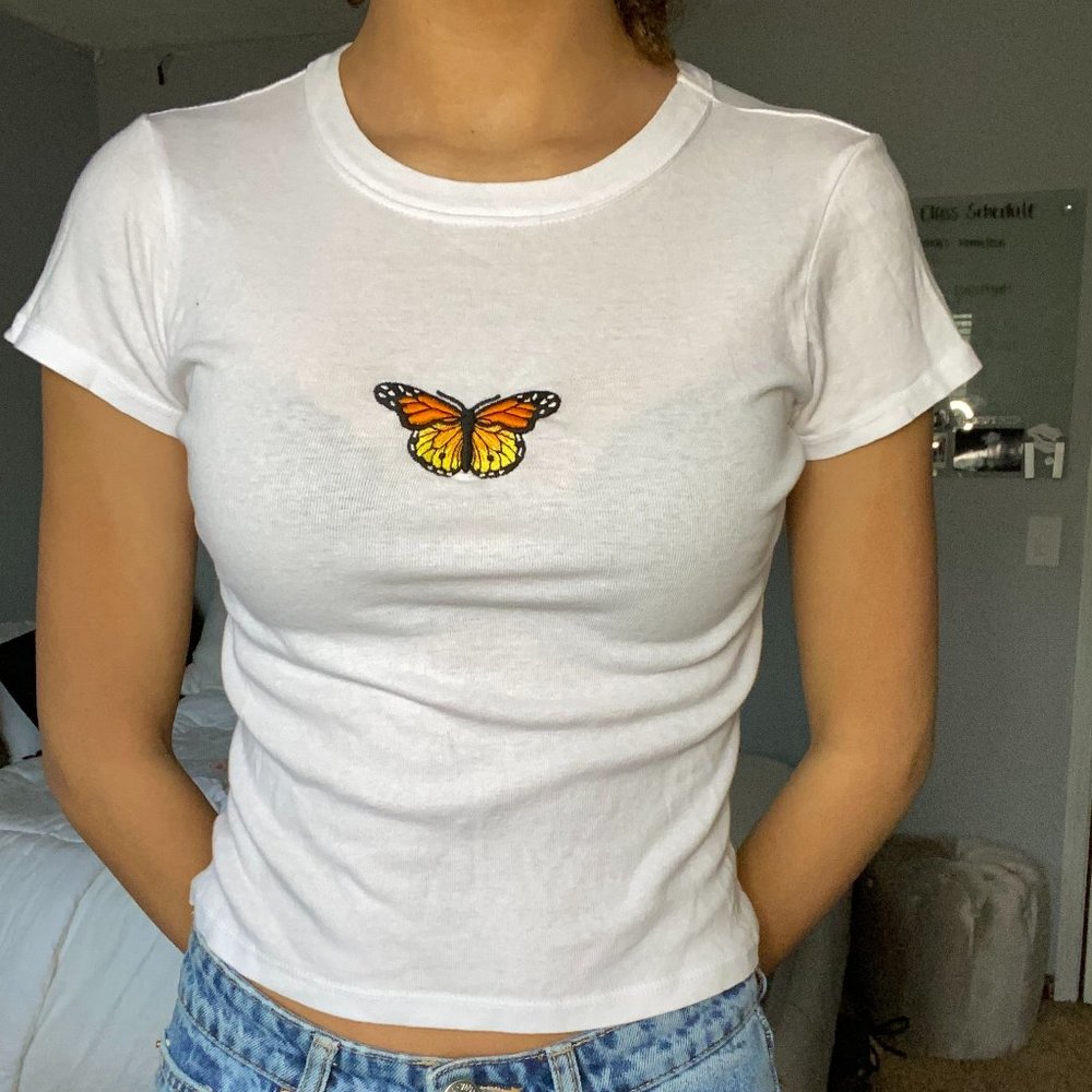 Brandy Melville Butterfly Top - Picture 1 of 1